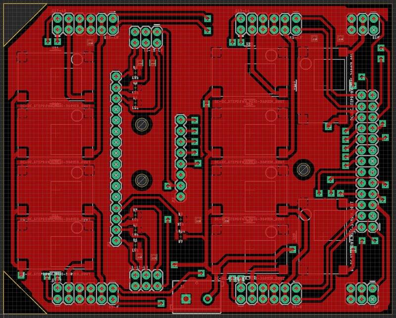 Circuit traces red