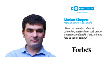 Marian Simpetru, Managing Partner eSolutions, discuta lectiile pentru 2023 cu Forbes Romania